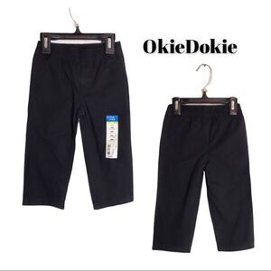 NWT Okie Dokie Baby Boy Black Pants